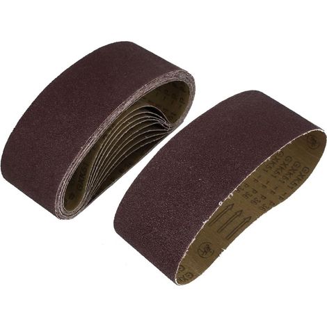 Poliermaschine Holzbearbeitung 610x100mm 36 Körnung Schleifband 10 Pièces