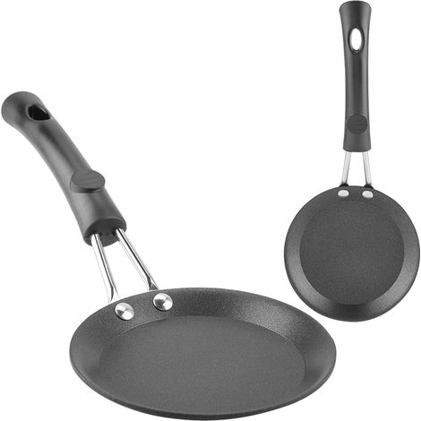 Mini poêle à frire mignonne, modèle œuf poché, petite poêle wok, cuiseur de cuisine électrique avec manche en bois (1/5)