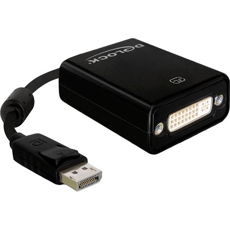 DeLOCK Adaptateur PDisplayport(M) -&gt DVI-I(F) 29pin 20cm (1/2)