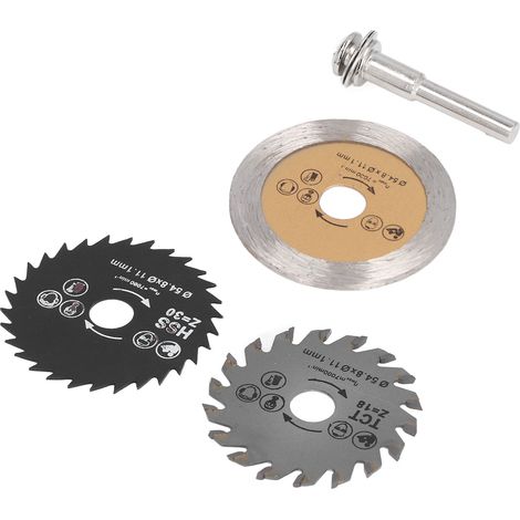 4 Lames de Scie Circulaire Haute Performance pour Bois, PVC et Contreplaqué, Coupe Précise et Durable (1/5)