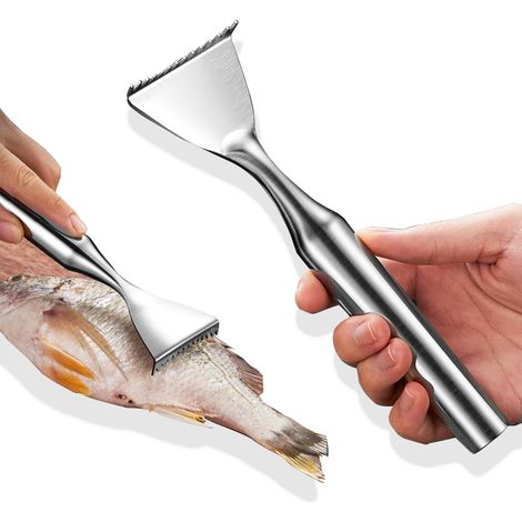 Grattoir à écailles de poisson monobloc, grattoir à écailles de poisson en acier inoxydable, brosse à écailles de poisson
