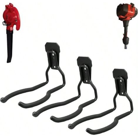 crochets muraux pour désherbeur, porte-outils électriques pour mur de garage, crochets utilitaires pour outils de garage et rangement (1/2)