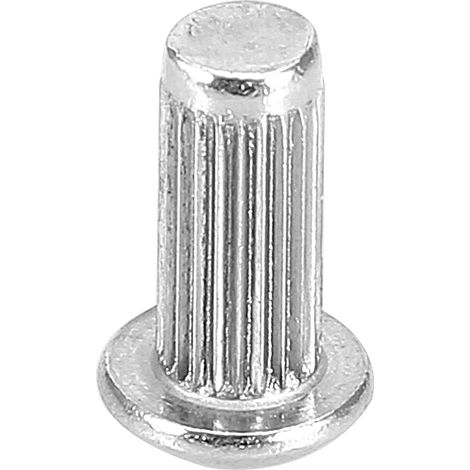 Assortiment de 50 rivets pleins à tête ronde et tige moletée en acier inoxydable M5 (M512) (1/2)