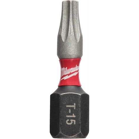 Milwaukee Schrauberbit SHOCKWAVE TX15 / 25 mm, Torx - 2 Stk. (1/2)