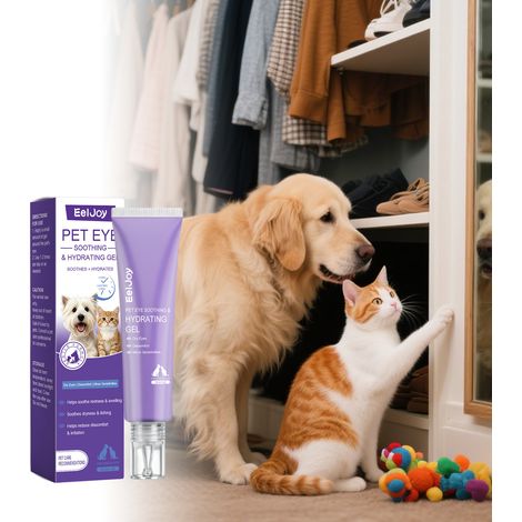 Gel hydratant pour les yeux des animaux - Formule douce pour nettoyer et hydrater les yeux des animaux - Soin quotidien pour un confort optimal - 30 ml (1/5)