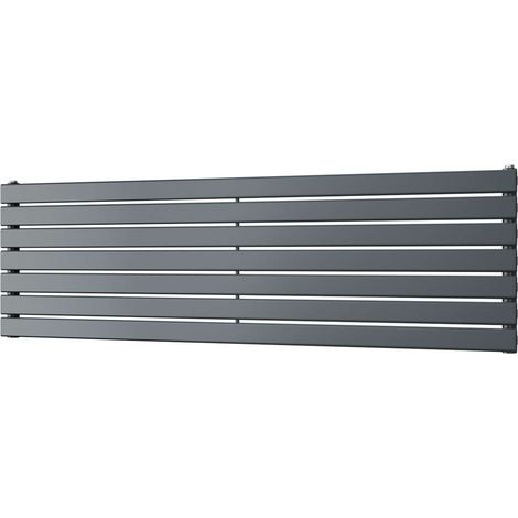 Typhoon Axis - Anthracite Horizontal Radiator H476mm x W1600mm Single Panel (1/3)
