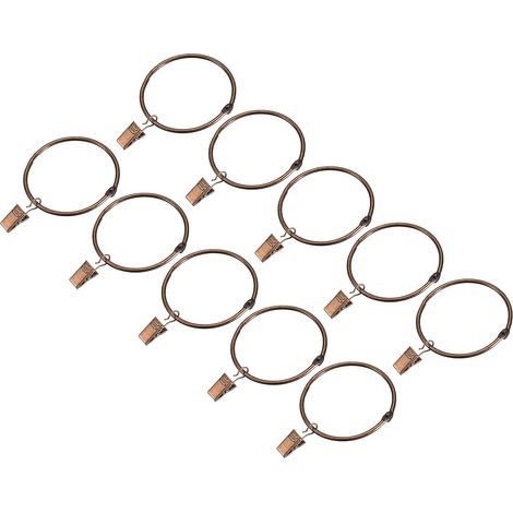 36pcs Anneaux à Pince de Rideaux avec Pince Cuivre 75mm (1/5)