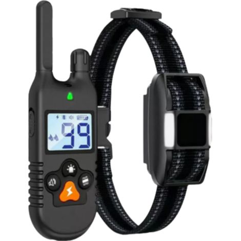 Collier D Entrainement Pour Chien - 3 Modes Signal Sonore Vibration Choc Électrique - Résistant À L Eau IPX7 - Télécommande À 2 Canaux - Pour Chiens De Taille Moyenne À Grande (1/5)