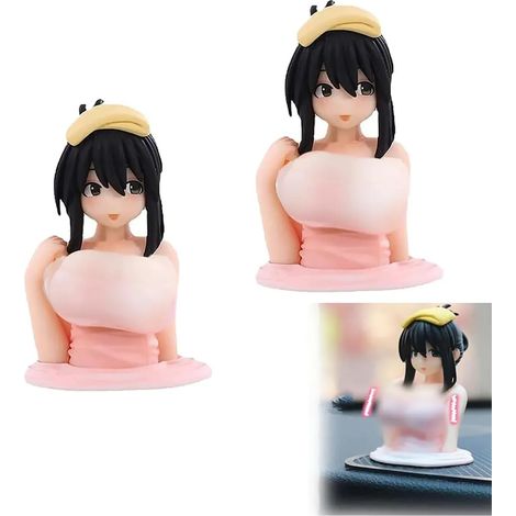 Henan fils se balançant la poitrine, modèle de personnage d'animation, personnages drôles, pendentifs de voiture, pendentifs (1/5)