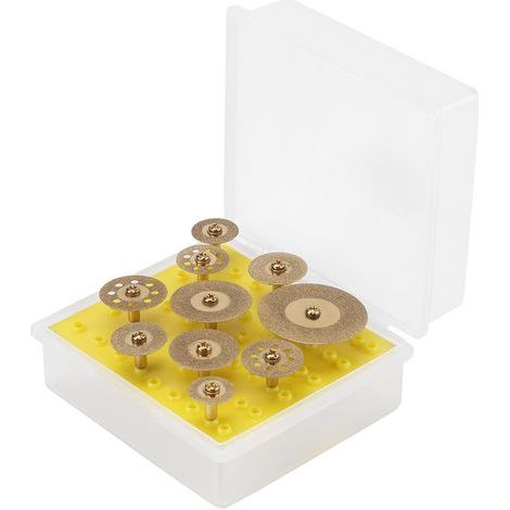 Avec boîtier en plastique 10 pièces de diamètre de 16 mm à 20 mm disques de coupe diamantés, roue d'impact de bonne résistance à l'usure, pour outil rotatif (1/5)