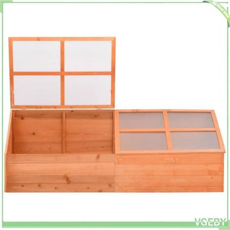 Serre de jardin en bois - FAFEICY - 170648 - 180x57x62 cm - Polycarbonate - Fond ouvert (1/5)
