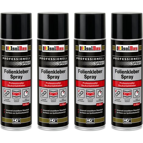 IsolBau Spray Adesivo per Fogli e Membrane Folienkleber 4 x 500 ml (1/5)