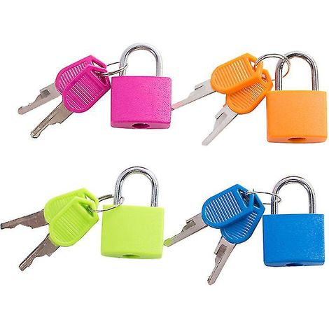 4 Stück Koffer-Vorhängeschlösser