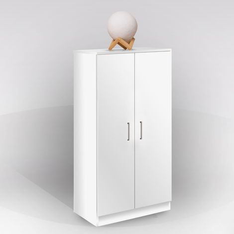 ARMADIO/SCARPIERA CM 55X36 H. 108 BIANCO OPACO (1/3)