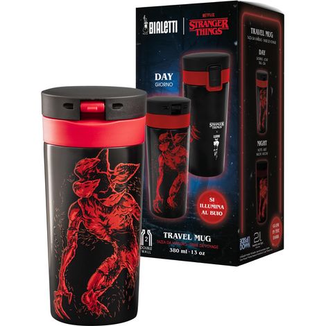 Mug de voyage isotherme, 380 ml – brille dans le noir, maintien parfait de la température, non compatible lave-vaisselle (1/5)