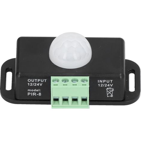 Détecteur de mouvement infrarouge PIR, interrupteur temporisé LED DC 12-24V pour placard, salle de bain, couloir (1/5)