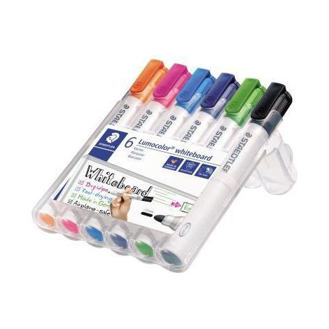STAEDTLER Whiteboardmarker STAEDTLER® Lumocolor® 351 2mm farbig sortiert 6 St./Pack.