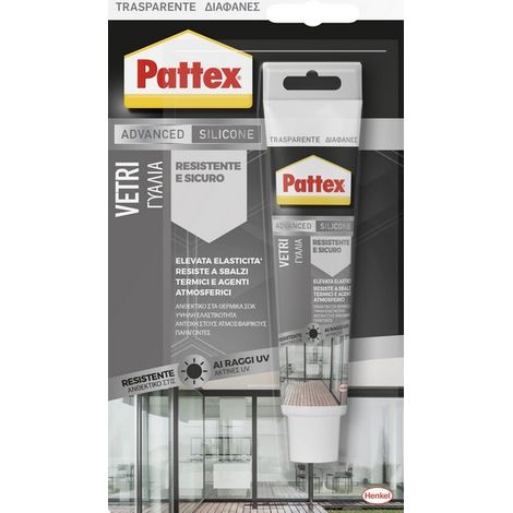 Henkel silicone acetico pattex specchi&vetri blister ml. 50 (12 pezzi) - Henkel