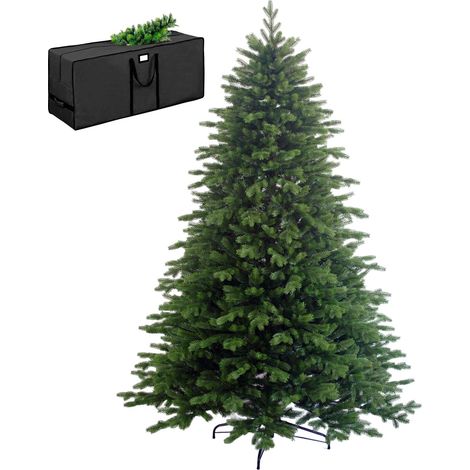 Marvin Albero di Natale Effetto Realistico Richiudibile, Apertura Ramo Facile da Montare, Decorazioni Natalizie, Folto Verde Ignifugo, con Borsone MONTREAL VERDE 270cm (1/4)