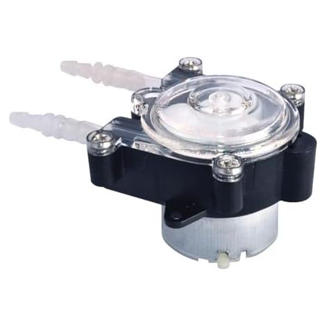 Pompe Péristaltique Doseuse Liquide DC 3mm ID 5mm OD Type C Débit Réglable pour Aquarium Laboratoire Analyse Bricolage Silencieuse Auto-Amorçante (1/5)
