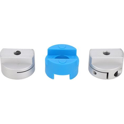 Flexible Wellenkupplung mit Kreuzgleitkonstruktion, hohe Torsion, Wellenkupplung aus Aluminiumlegierung PA66 für Servomotor, Gewinde M4 (1/5)