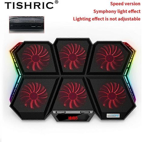 Support/support/rondelle pour ordinateur portable Bingmo 6 RGB avec radiateur de refroidissement (version rapide) (1/5)