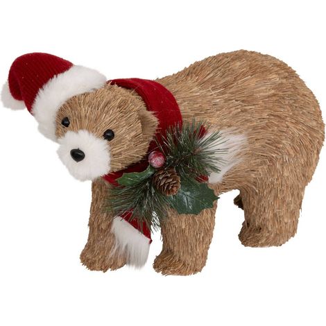 Cuffietta per orso in legno plf l31cm - Feeric lights & christmas