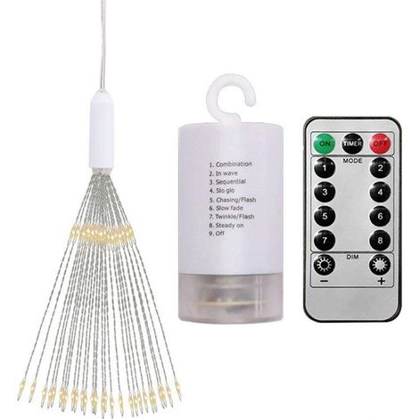Guirlande Lumineuse Led - 8 Modes - Télécommande Incluse - Étanche Ip44 - Pour Jardin Terrasse Extérieur - 1 Pièce (1/5)