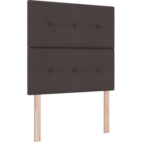 Maison Exclusive - Tête de lit réglable en hauteur Marron foncé 80 cm tissu (1/5)