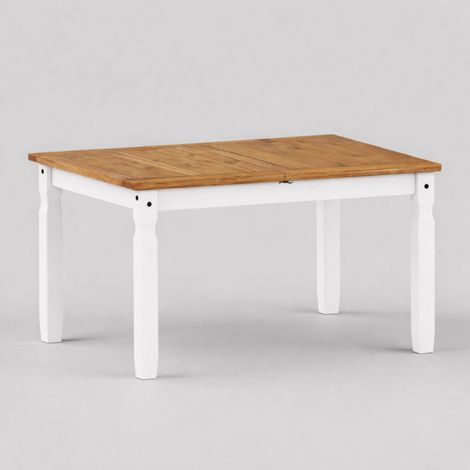 Corona White Small Extending Dining Table (1/4)