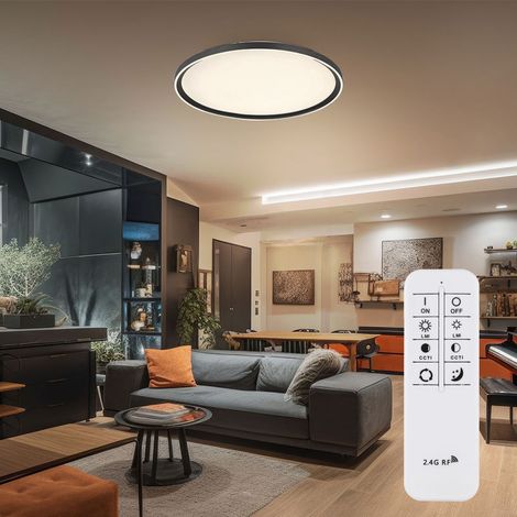 Deckenlampe Deckenleuchte Wohnzimmerlampe dimmbar Fernbedienung CCT LED D 50 cm