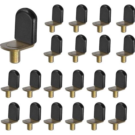 Chevilles en laiton pour étagères, supports d'étagères en verre, meubles, armoires, penderies, bibliothèques, support élégant, lot de 30 - AquaForge (1/5)