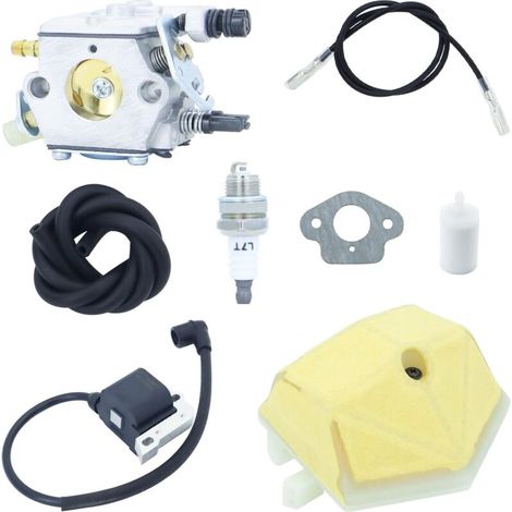 Kit carburateur, filtre à air et kit haute pression pour Husqvarna 50, 51 et 55 (réf. 503281504)