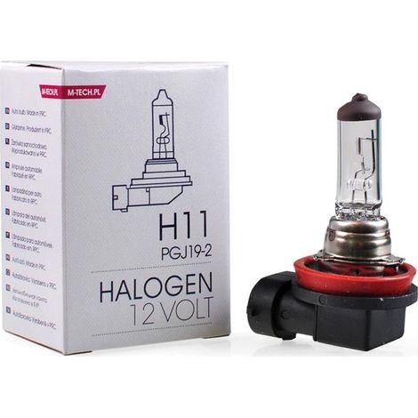 H11 Ampoule Halogène PGJ19-2 55W 12V M-Tech (1/3)