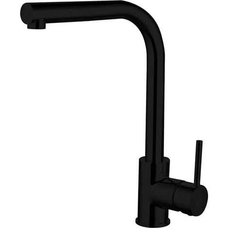 Nuie Rayna Kitchen Sink Mixer Tap Single Lever Handle - Black (1/2)