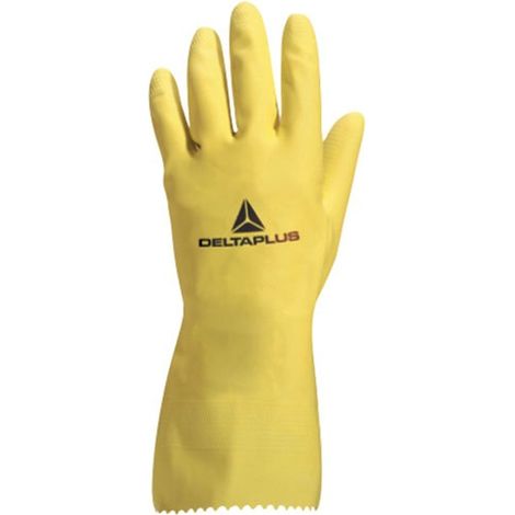 Gummihandschuh Haushalt Latex Gelb 8/9 - Delta Plus