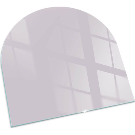 Piastra per Camino di Vetro Temperato Premium Design Elegante e Sicuro Protezione del Pavimento dal Calore Colore Viola chiaro 100x100 cm (1/5)