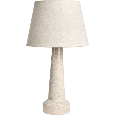 Tischlampe HUMUYA Keramik Hellbeige