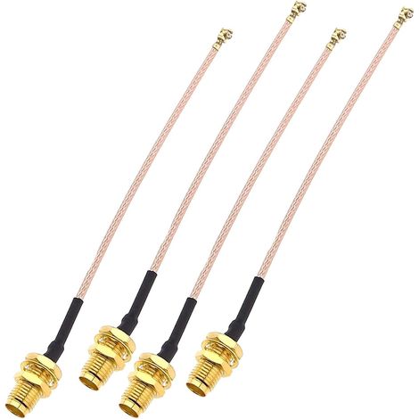 Cavo coassiale RF da SMA a TS9, cavo di estensione per antenna WiFi RG178 per schede di rete e droni, 10 cm (1/4)