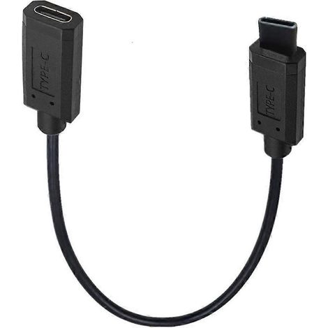 Antistatisches USB-C-Testkabel (Stecker auf Buchse) mit USB 3.1-Datenkabel (10 Gbit/s, schnell) (1/4)