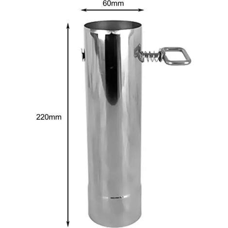 Coude de conduit de fumée à 90 degrés de 6 cm, coude de tubage de cheminée, coude de poêle de tente, tuyau de protection thermique, tuyau d'interrupteur, tuyau anti-étincelles, tuyau anti-brûlure, réc (1/4)
