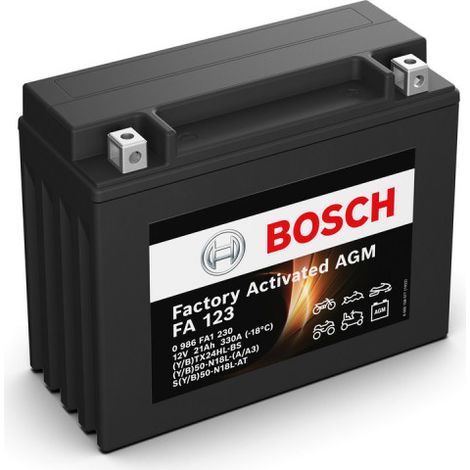 Batterie moto Bosch FA123 YTX24HL-BS Y50-N18L-A 12V 21AH 330A (1/5)