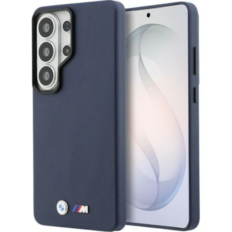 Étui MagSafe avec logo BMW M en métal pour Samsung Galaxy S26 Ultra bleu marine (1/5)