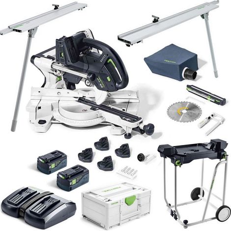 Festool Akku Kapp Zugsäge KAPEX KSC 60EB+Energie Set +Untergestell +Kappanschlag (1/5)