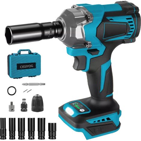 Brushless Cordless Impact Wrench Compatible with 18V Battery (1/5)