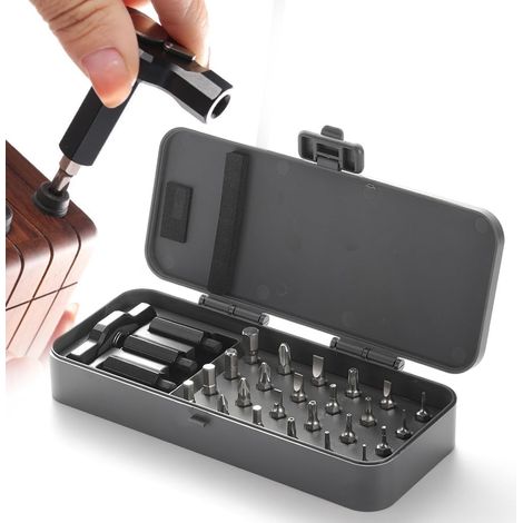 24-in-1 Magnetic Ratchet Screwdriver Set, Versatile DIY Set, Multi-Bit Magnetic Drive Set with Detachable Ratchet Handle
