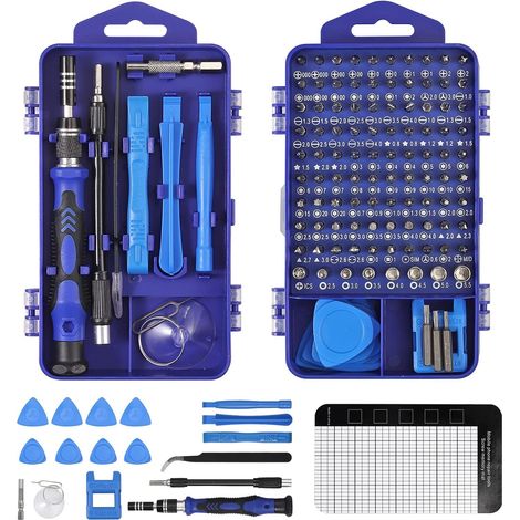 APEX 122 en 1 Kit Tournevis de Précision Magnétique, Portable Mini Tournevis Outils de Réparation pour PC, Ordinateur, iPhone (1/5)