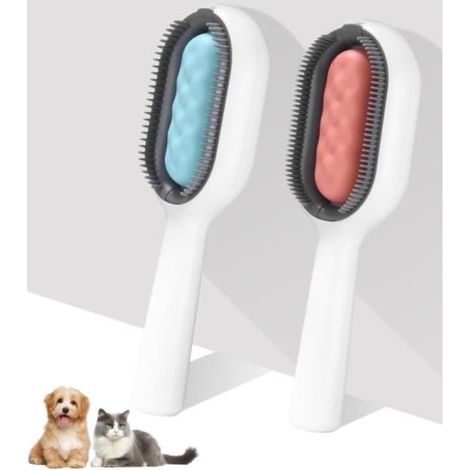 Brosse Chien Chat, Brosse pour Chat avec Réservoir d'Eau, Peigne d Epilation pour Animaux de Compagnie, Brosse Chiens Chats , (1/4)