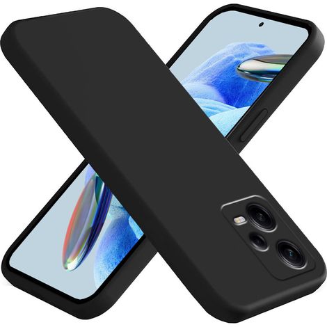Funda para Xiaomi Redmi Note 12 Pro+ 5G, silicona ligera, negra (1/4)