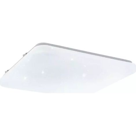 plafoniera led da interno eglo "frania-s" bianco quadrata effetto stellato 4000k 33x33cm (1/5)